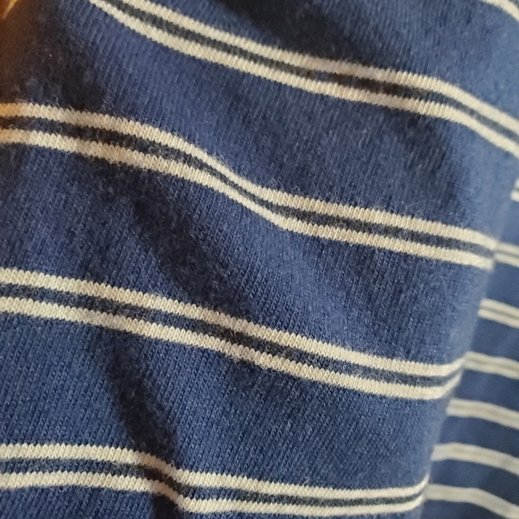 Madewell Striped Blue and White T-Shirt Dress - Picture 7 of 10